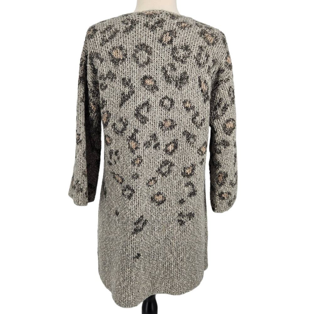 Cupcakes & Cashmere Leopard Print Open Cardigan S… - image 5